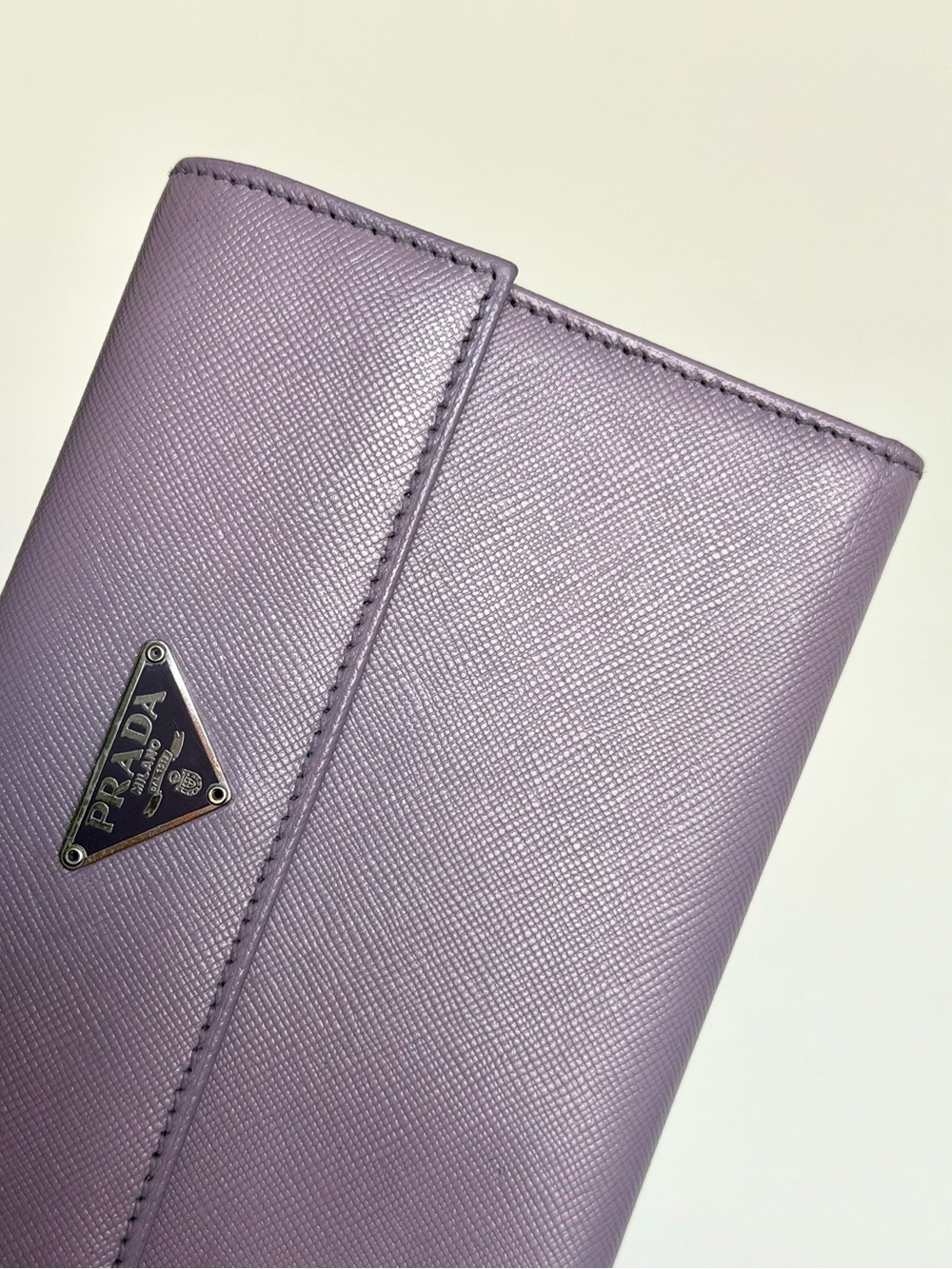 Prada Purple Leather Compact Wallet - Picture 12 of 13